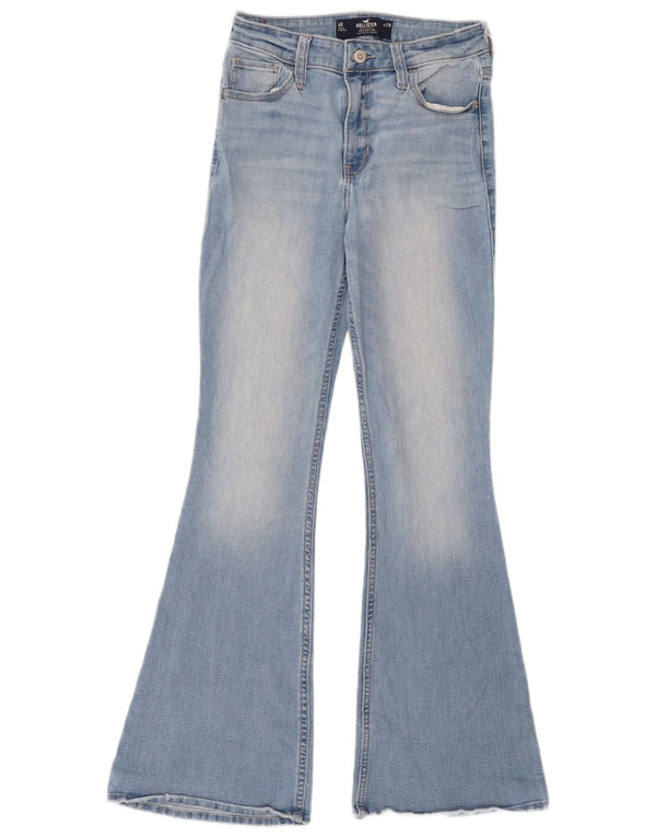 Jeans femininos Hollister Stretch High Rise Flared EUA 4 Pequeno W27 L31 Azul