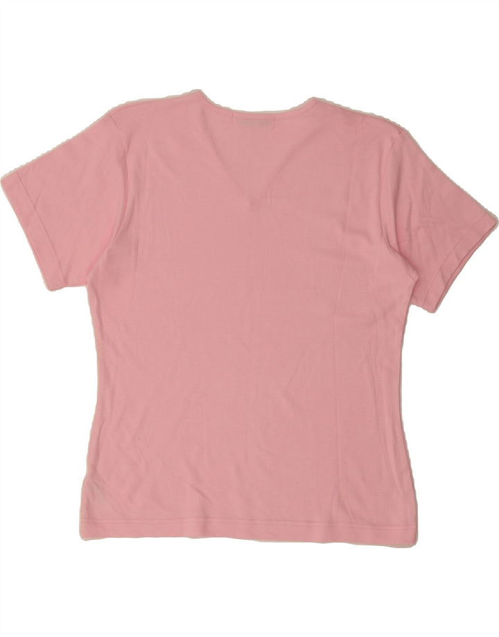 ST. BERNARD Womens T-Shirt Top UK 18/20 XL Pink Cotton Vintage St. Bernard and Second-Hand St. Bernard from Messina Hembry 