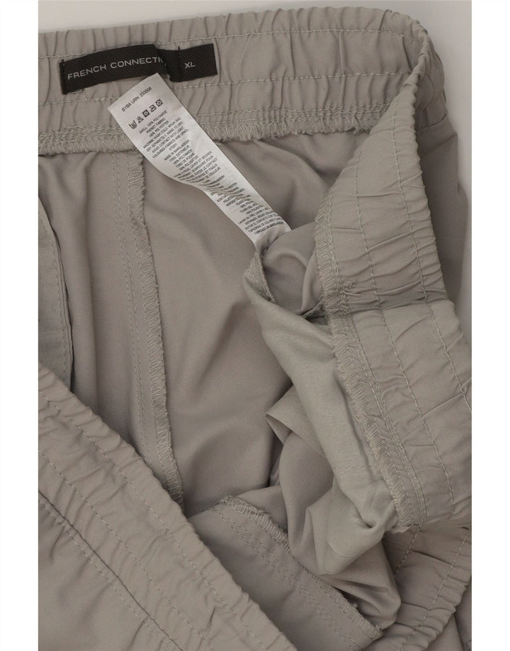 Calça cargo masculina FRENCH CONNECTION XL W38 L29 poliéster cinza