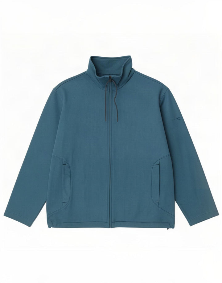 Diadora Womens Tracksuit Top Jacket UK 16 Grande Azul Poliéster