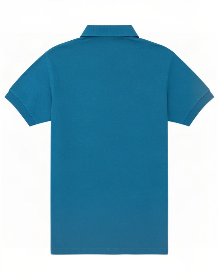 Camisa pólo masculina Sergio Tacchini pequena azul algodão