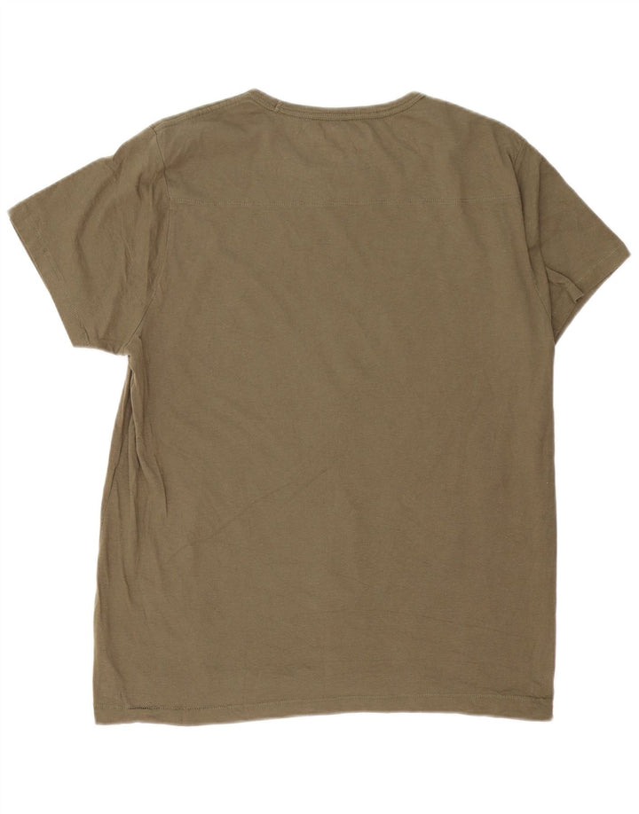 Camiseta masculina French Connection Top XL algodão cáqui