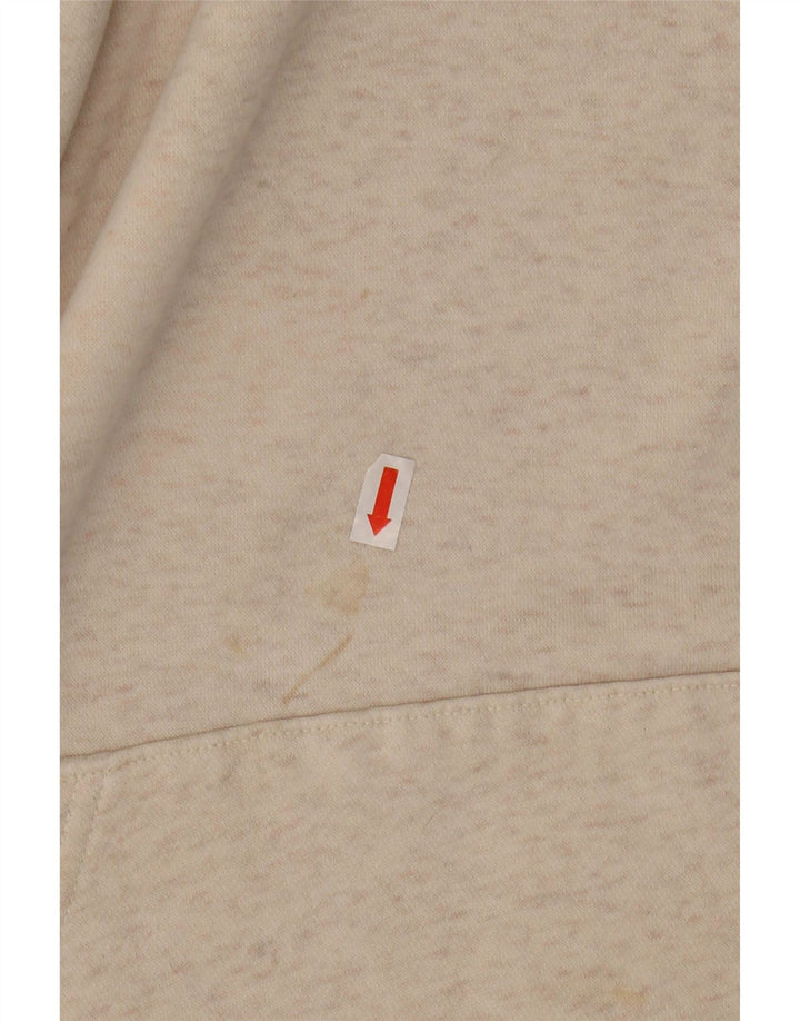 ADIDAS Womens Hoodie Jumper UK 12 Médio Cinza Algodão