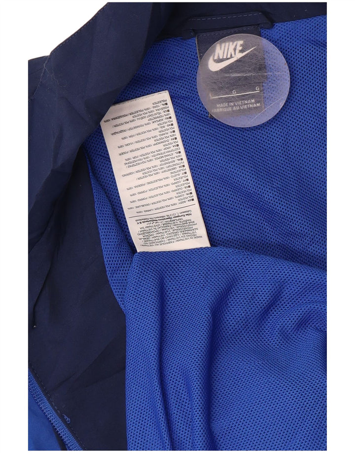 NIKE Mens Tracksuit Top Jacket Grande Azul Colourblock Poliéster