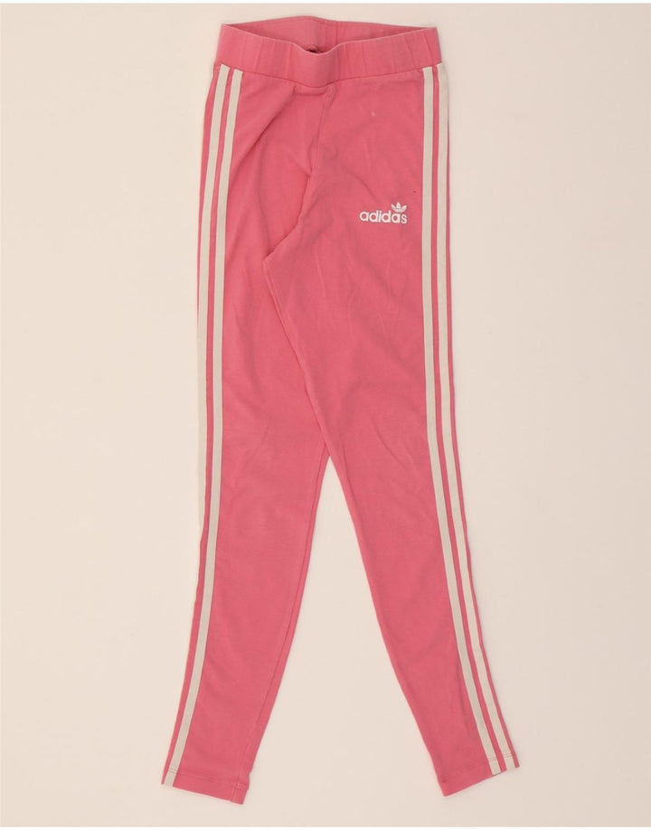 ADIDAS Womens Leggings UK 6 XS Pink Cotton Vintage Adidas and Second-Hand Adidas from Messina Hembry 