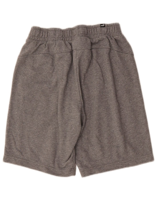 Shorts esportivos masculinos Puma médio cinza algodão