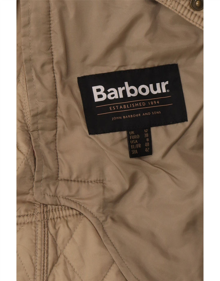 Jaqueta acolchoada feminina Barbour UK 12 poliamida bege médio