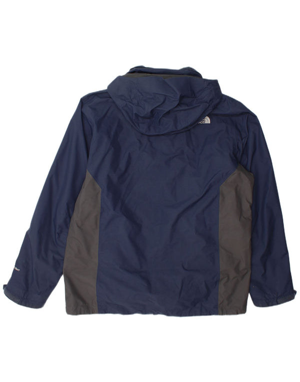 Jaqueta corta-vento masculina com capuz The North Face UK 42 XL azul colorblock