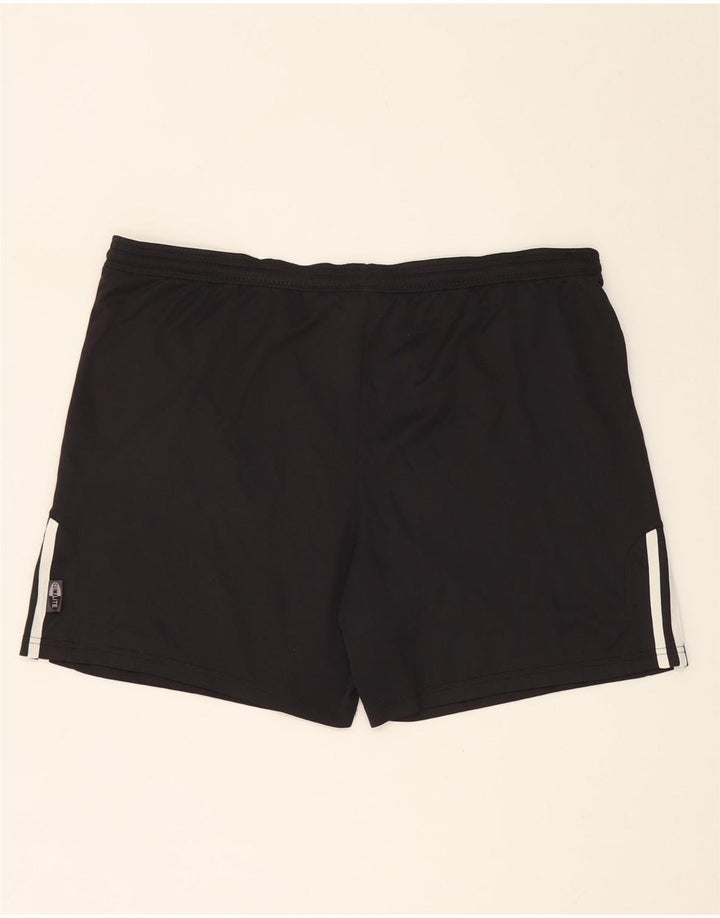 Shorts esportivos masculinos Adidas grande poliéster preto