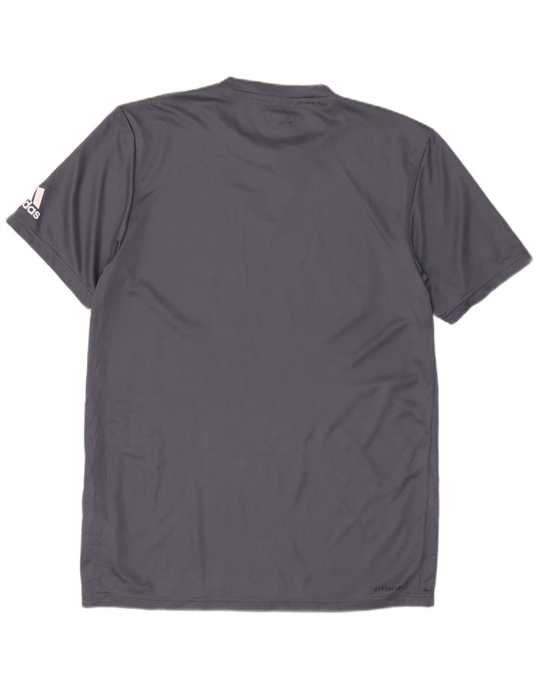 ADIDAS Mens Longwood Graphic T-Shirt Top Pequeno Poliéster Cinza