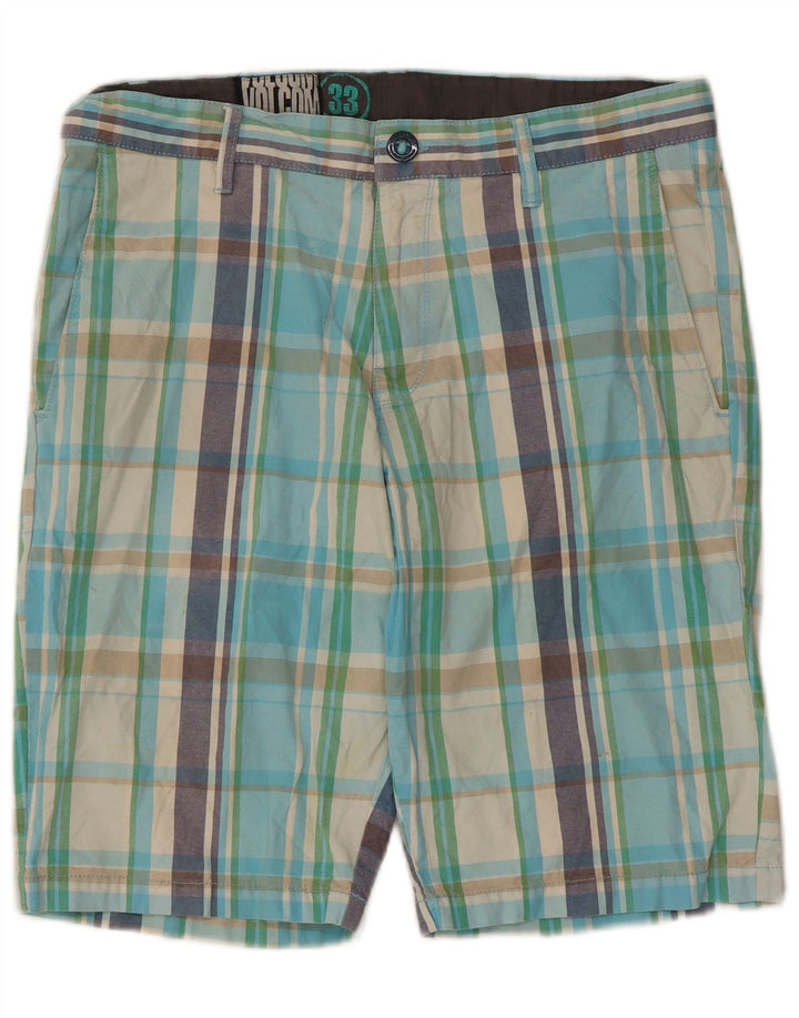 Shorts Chino Masculino Volcom W33 Médio Algodão Xadrez Multicolorido
