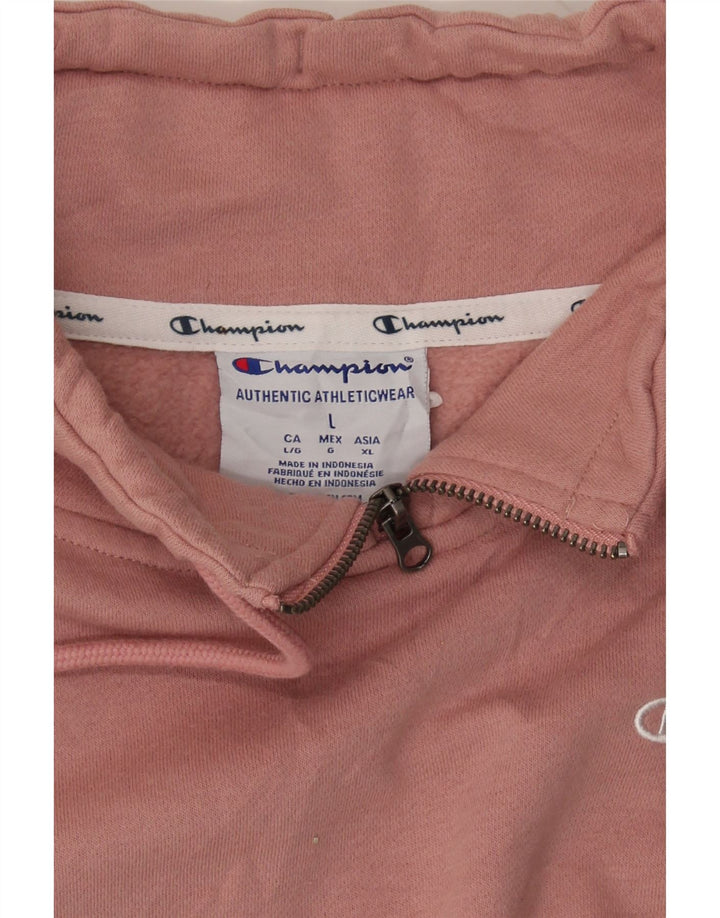 CHAMPION Womens Sweatshirt Jumper UK 16 Large Pink Cotton Vintage Champion and Second-Hand Champion from Messina Hembry 