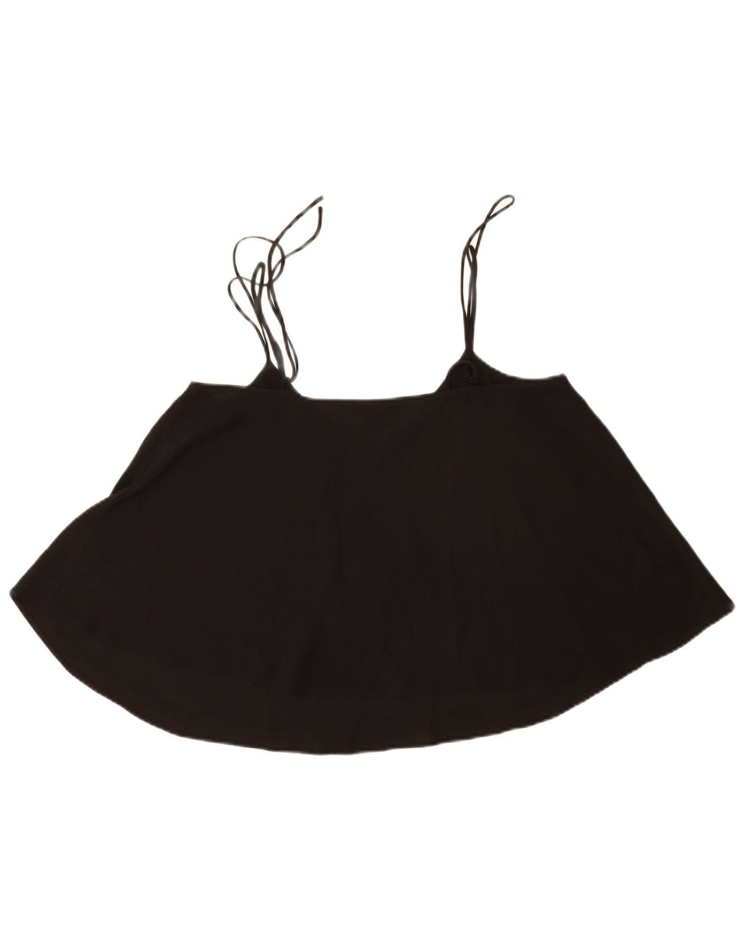 Topshop feminino Cami Top UK 12 poliéster preto médio