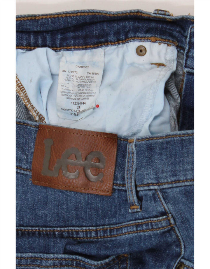 Shorts jeans masculino Lee W33 grande algodão azul