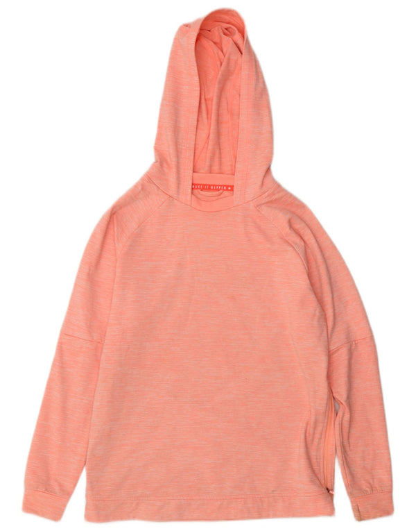 Zara Meninas Hoodie Jumper 11-12 Anos Poliéster Salpicado Rosa