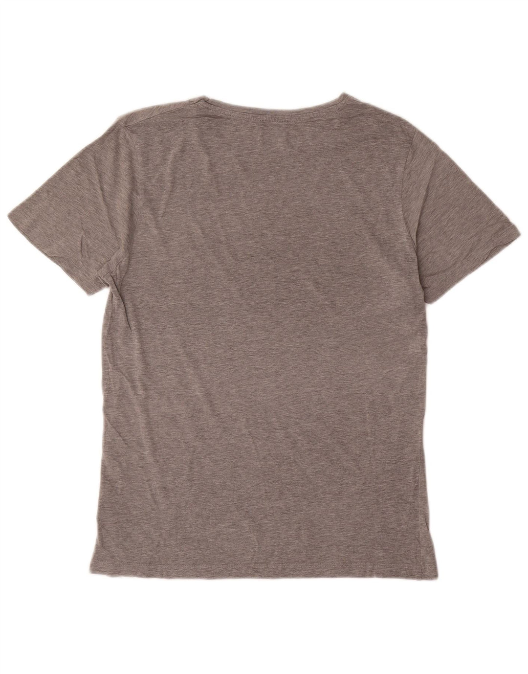 Camiseta gráfica masculina Jack & Jones algodão cinza médio