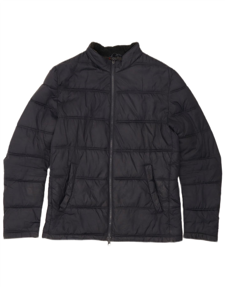 Jaqueta acolchoada masculina BARBOUR UK 36 pequena azul marinho