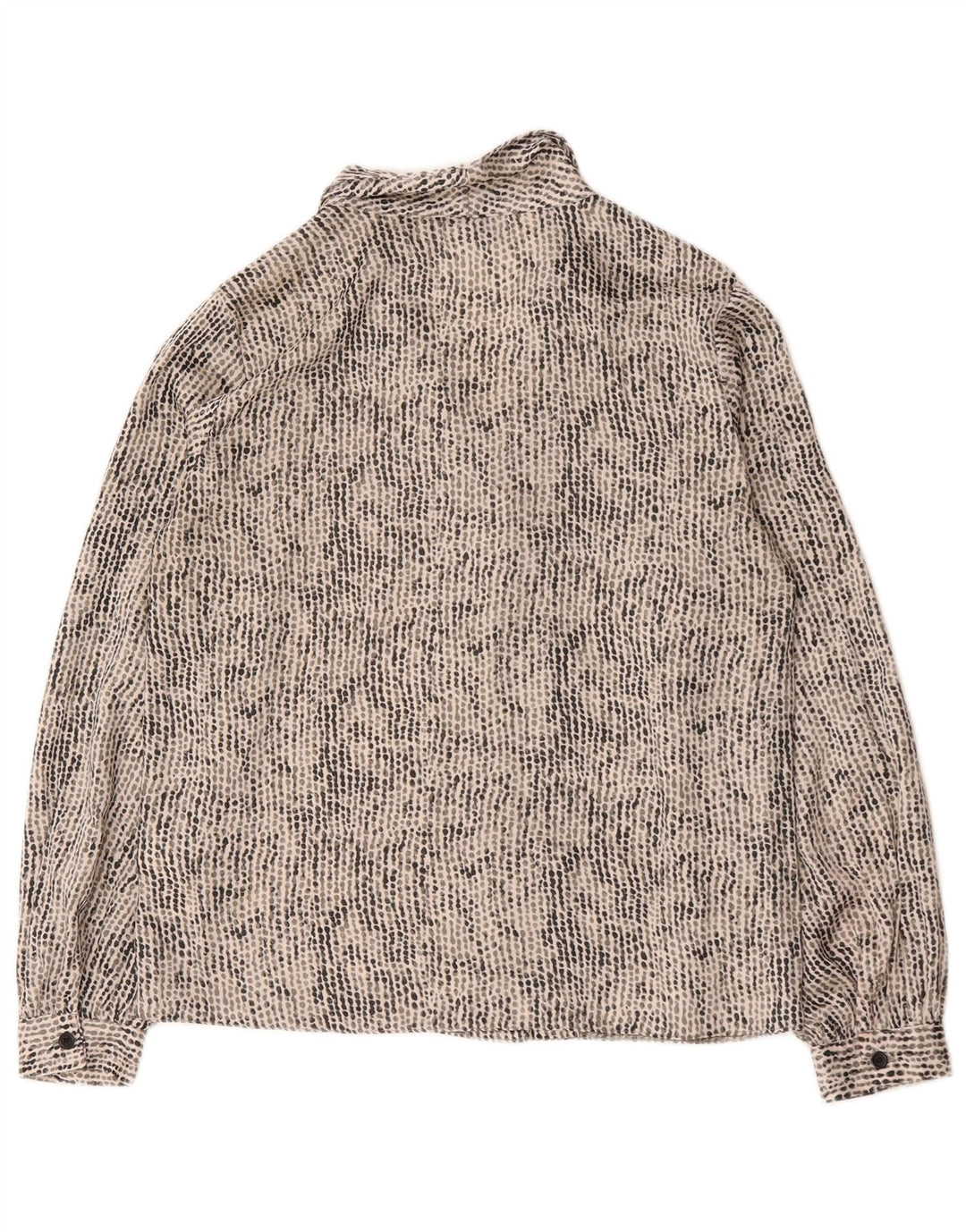 Topshop blusa feminina oversized UK 6 XS multicolorida manchada