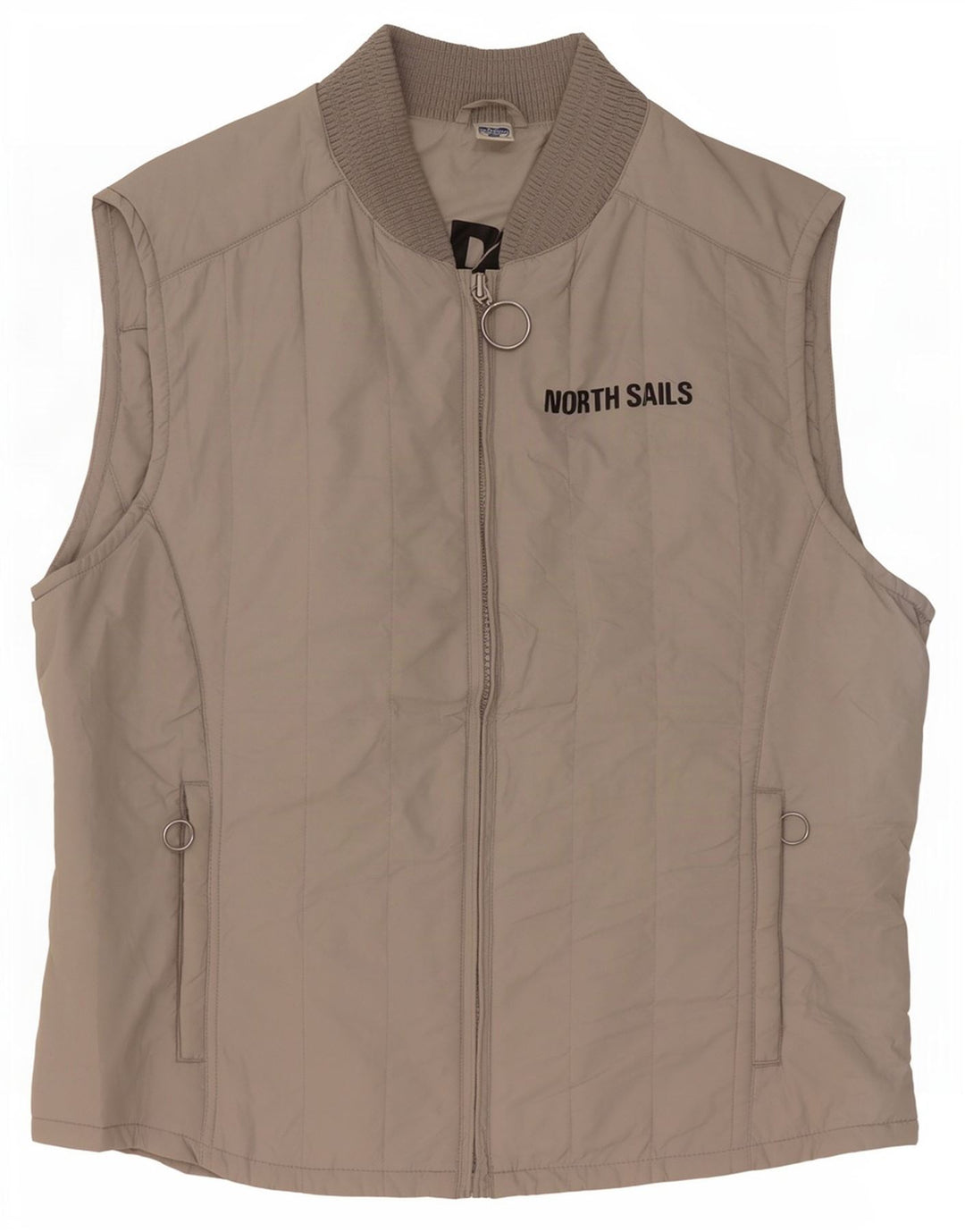 Colete acolchoado masculino North Sails UK 42 XL poliamida bege