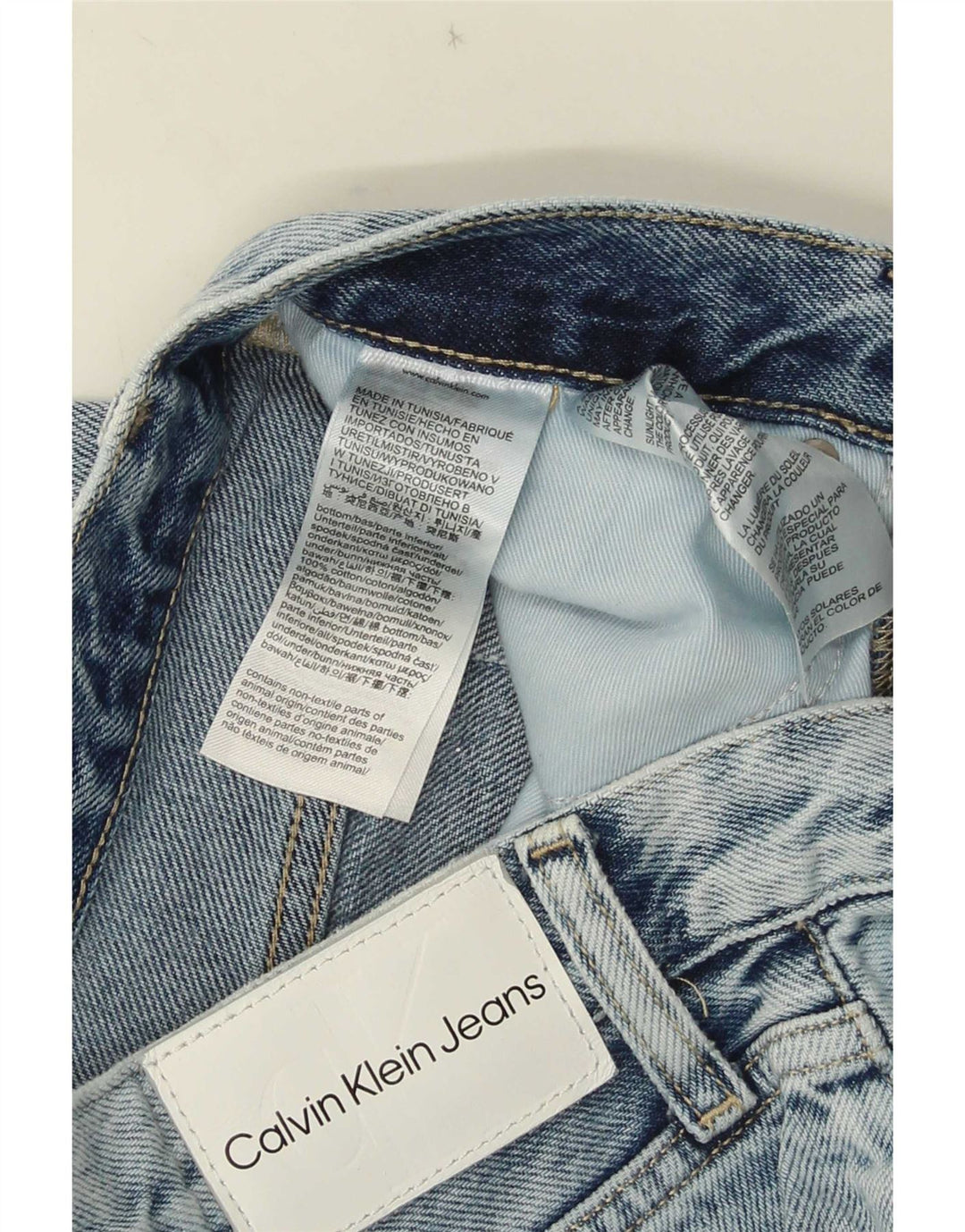 Calvin Klein Masculino Bootcut Jeans W30 L33 Azul Algodão