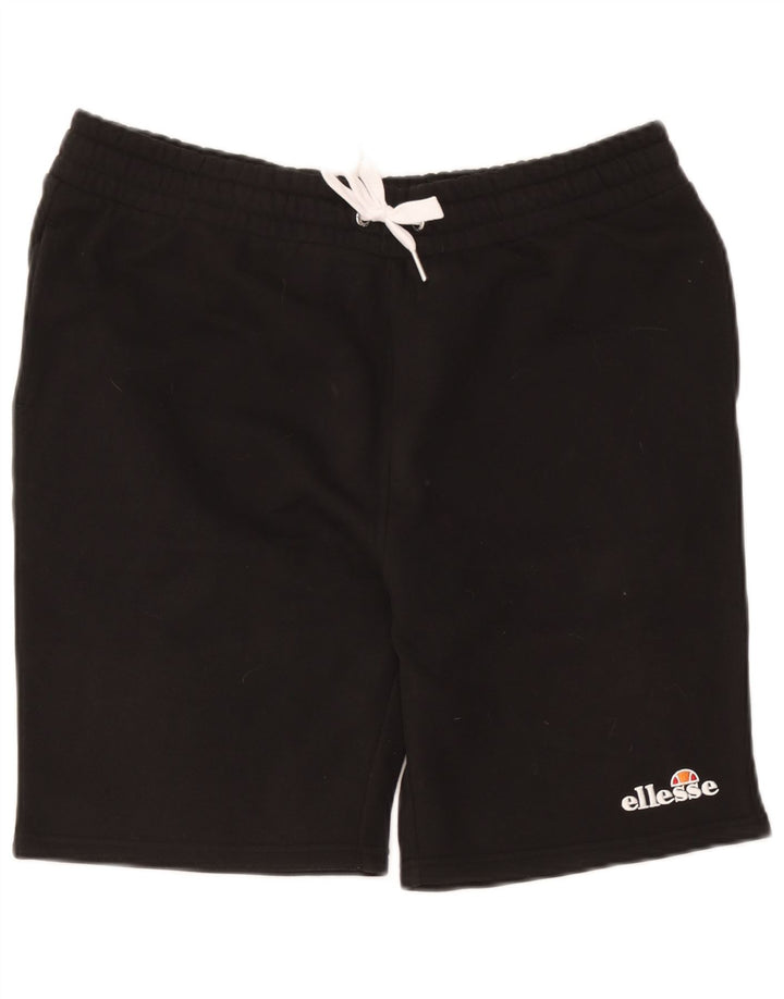 Ellesse Mens Sport Shorts Grande Algodão Preto