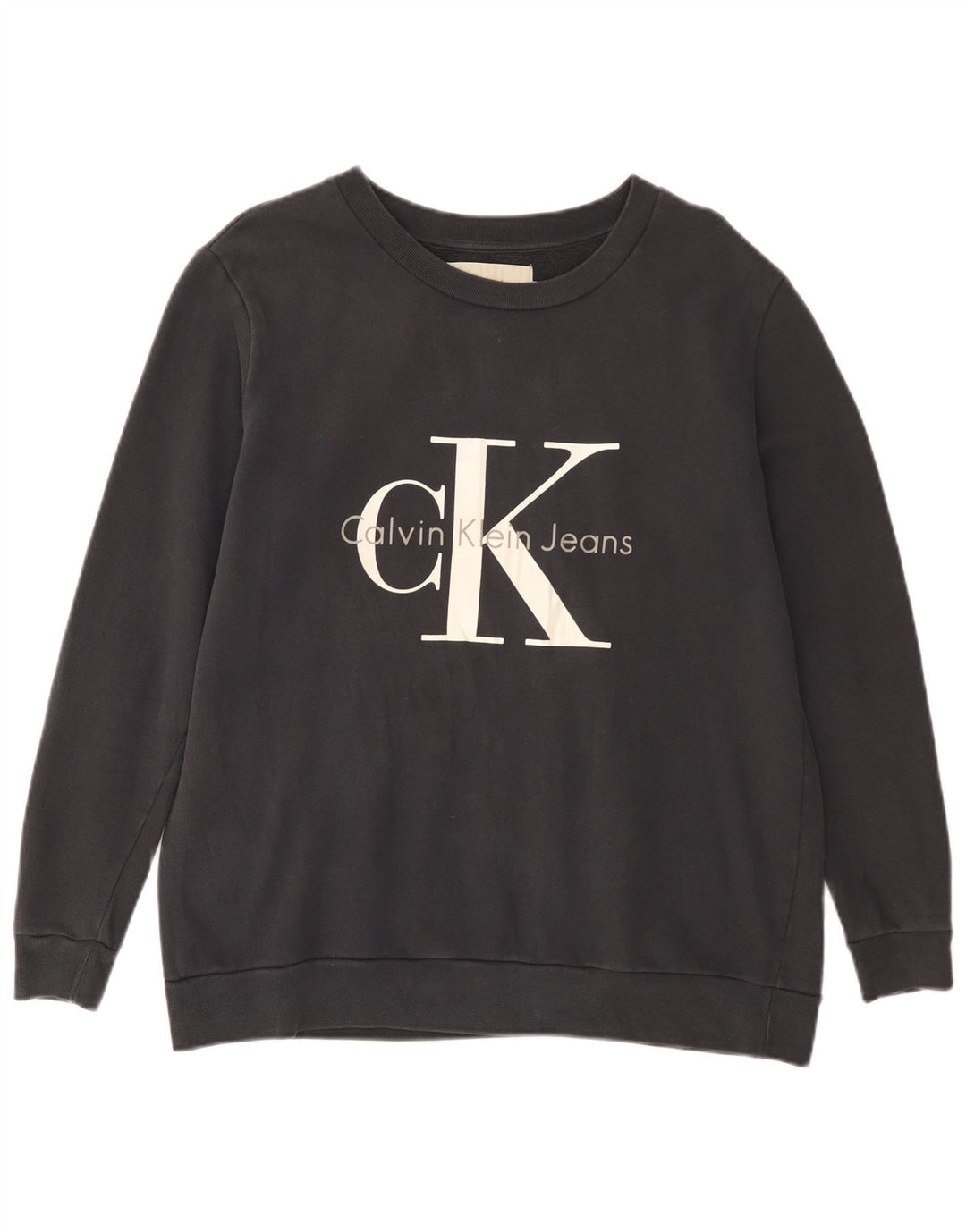 CALVIN KLEIN JEANS Suéter gráfico masculino pequeno preto