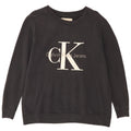 CALVIN KLEIN JEANS Suéter gráfico masculino pequeno preto