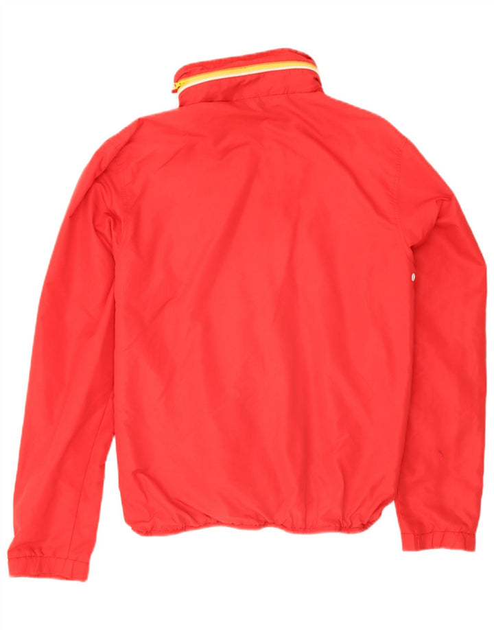 Jaqueta de chuva masculina Sundek com capuz Reino Unido 36 poliéster vermelho pequeno