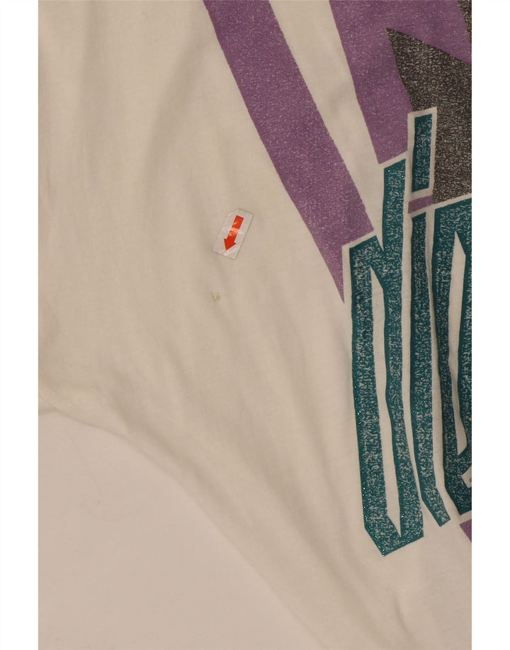 Camiseta feminina gráfica DIESEL UK 10 pequena branca