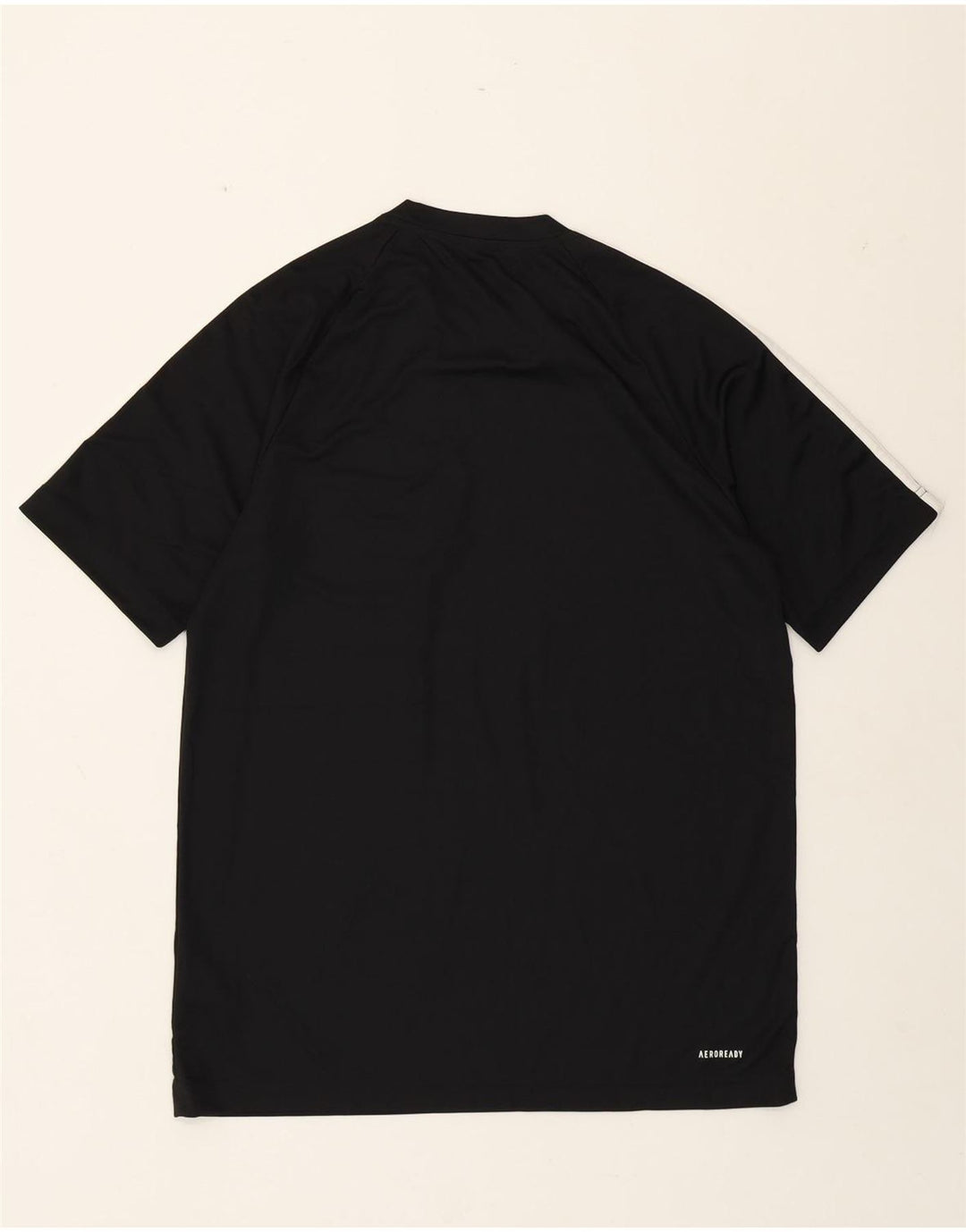 Adidas Mens Aeroready Camiseta Top Médio Poliéster Preto