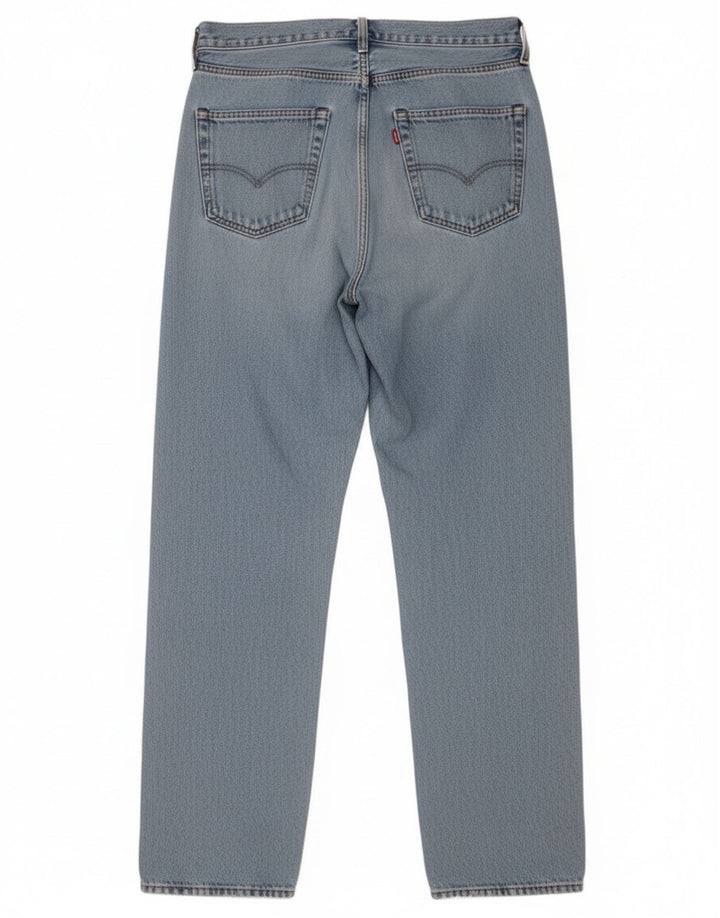 Jeans soltos femininos Levi's W30 L34 algodão azul