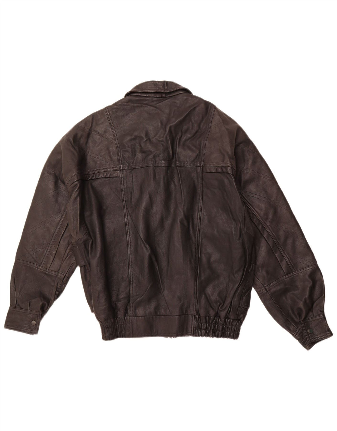 Jaqueta de couro masculina VINTAGE EU 46 pequena couro preto