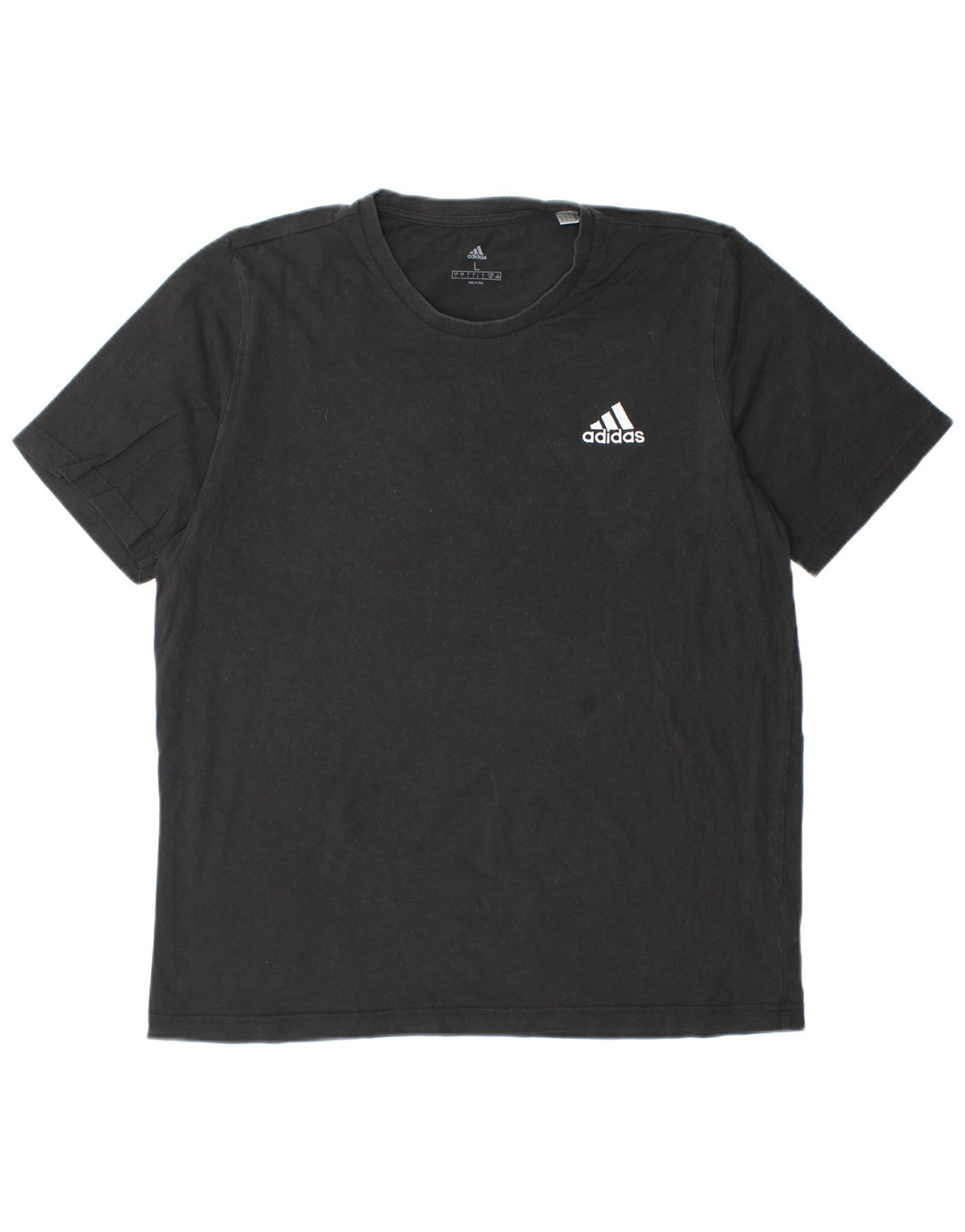 Camiseta masculina Adidas grande algodão preto