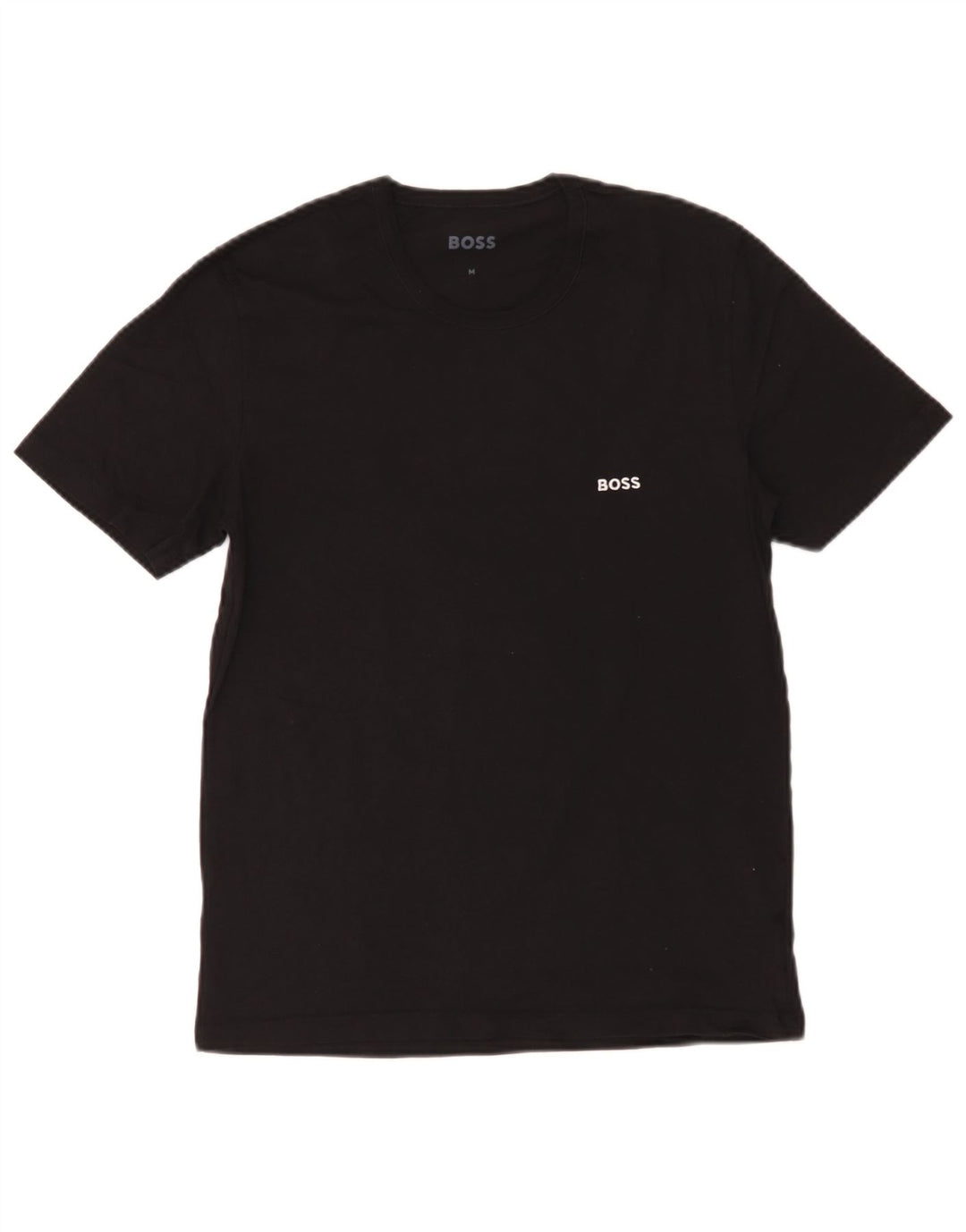 Camiseta masculina Hugo Boss Top médio algodão preto