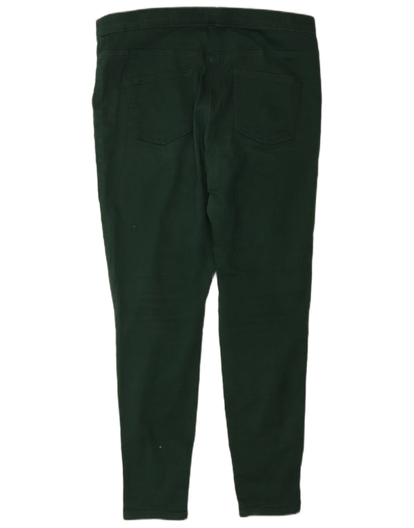Calça jeans feminina Marks & Spencer UK 16 grande W32 L30 algodão verde