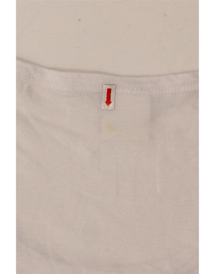 Diadora Mens Colete Top 2XL Algodão Branco