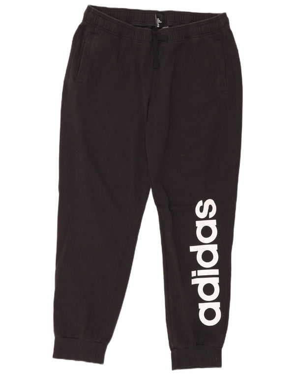 ADIDAS Mens Graphic Tracksuit Calças Joggers Grande Preto