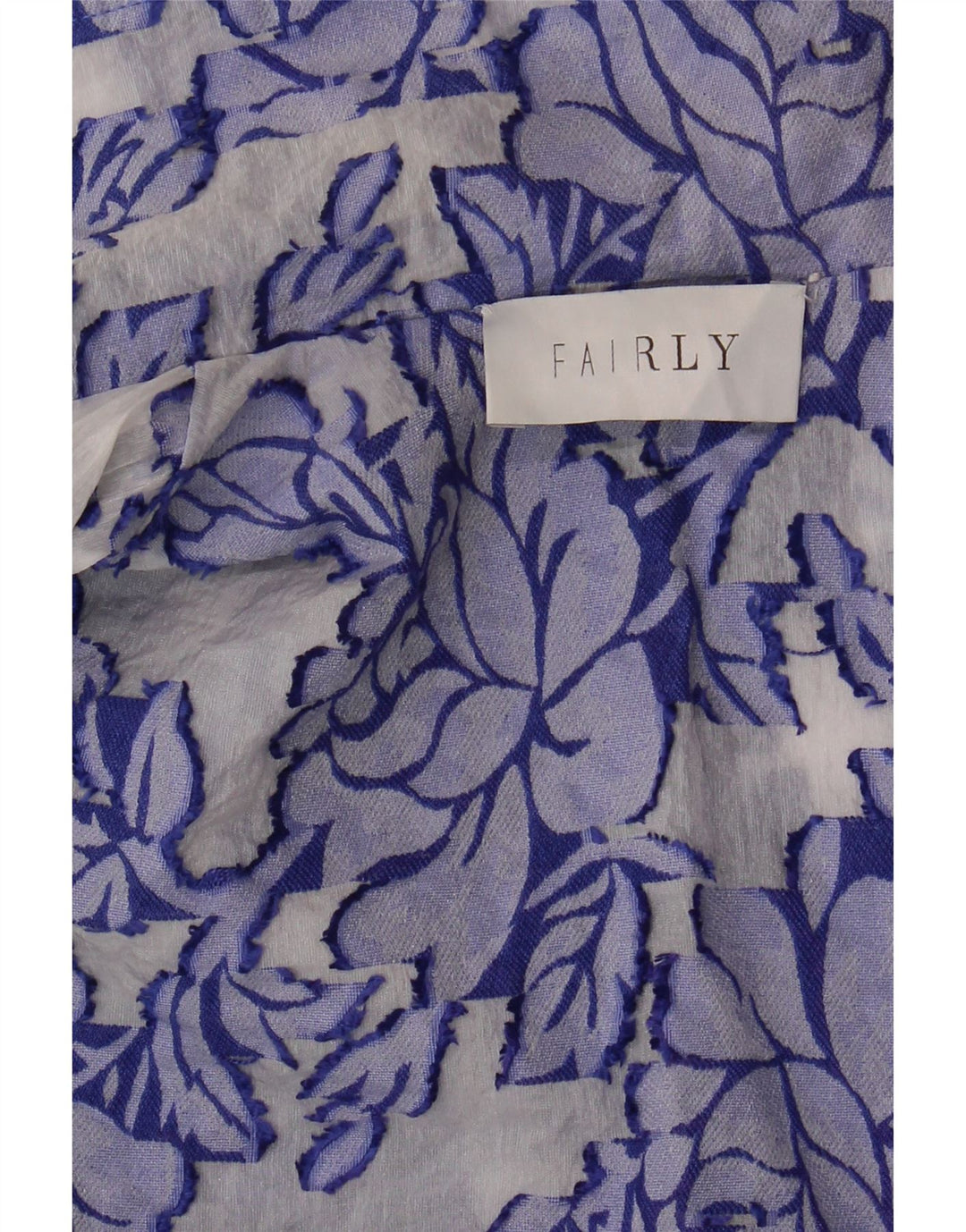 Vestido feminino sem mangas FAIRLY UK 14 floral azul médio