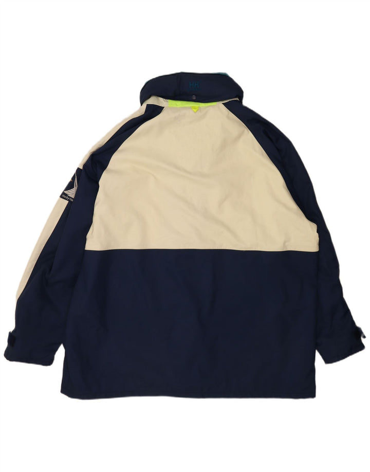 Jaqueta corta-vento masculina Helly Hansen IT 58/60 4XL azul marinho Colourblock