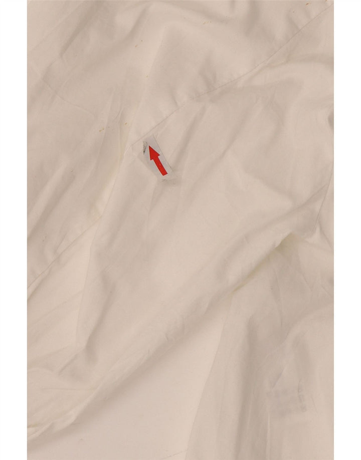 Zara blusa feminina cropped Reino Unido 12 algodão branco médio