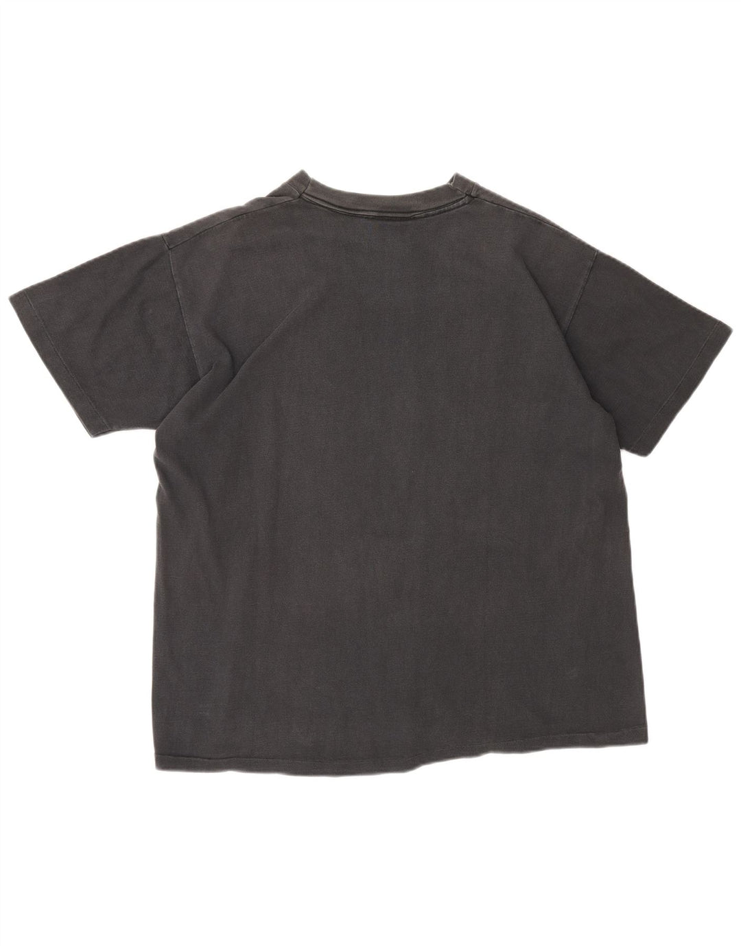 Camiseta gráfica masculina Harley Davidson 1990 Top cinza médio de algodão para motocicleta