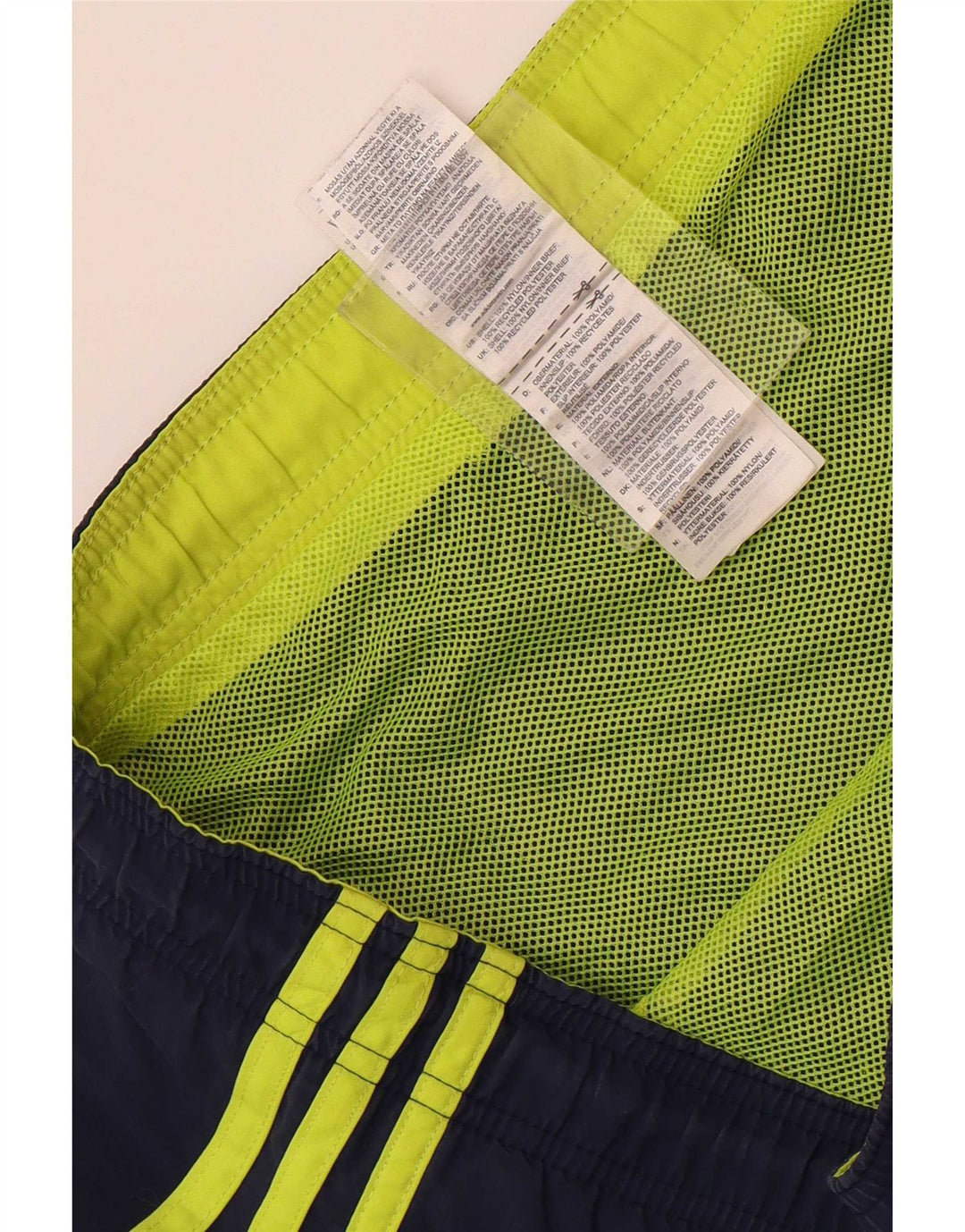 Shorts de natação masculino Adidas médio azul marinho nylon