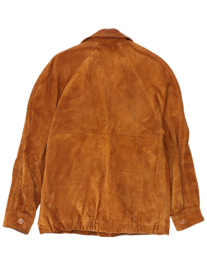 Jaqueta masculina vintage de camurça IT 50 grande bege