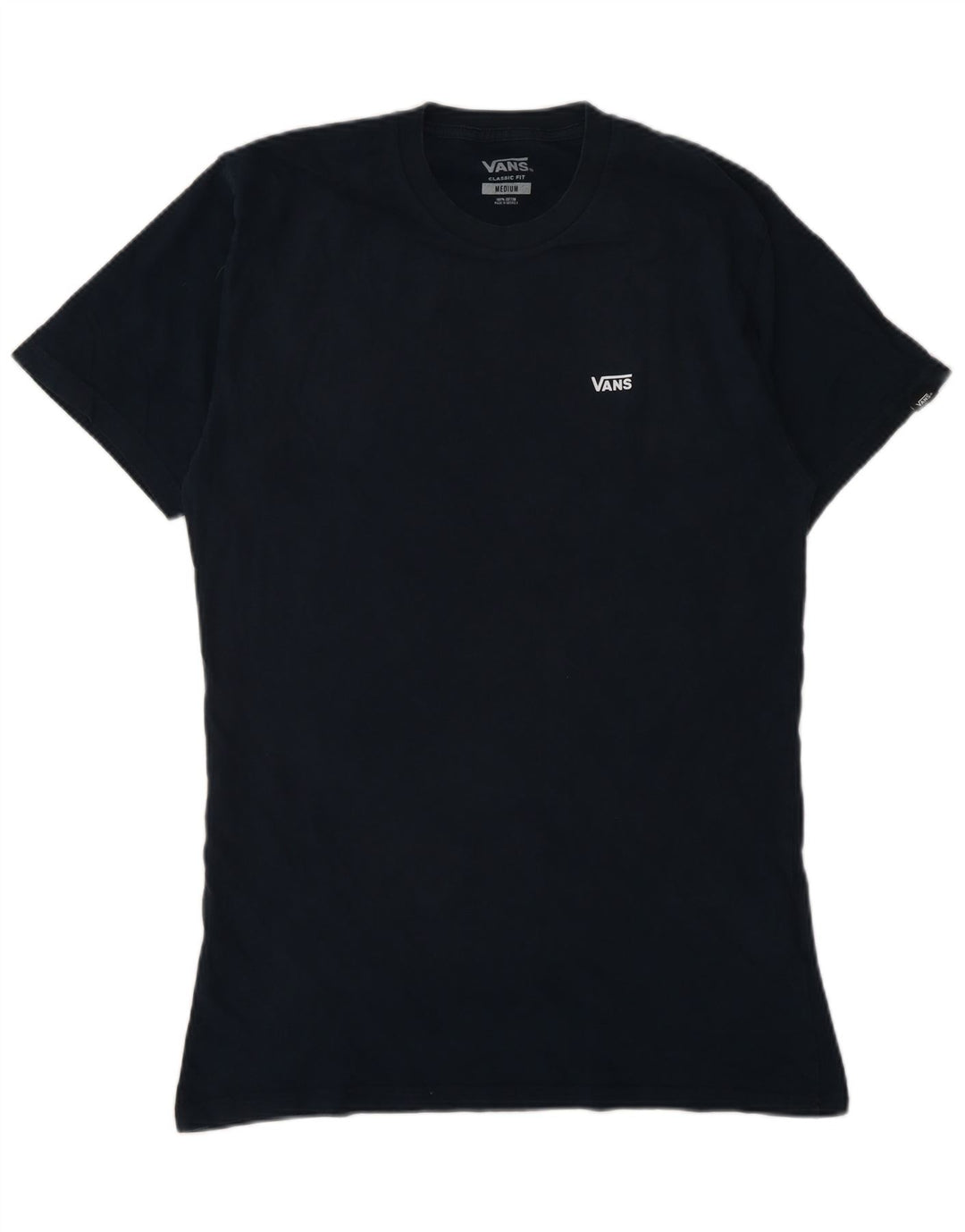 Camiseta Vans Masculina Classic Fit Top Médio Algodão Azul Marinho