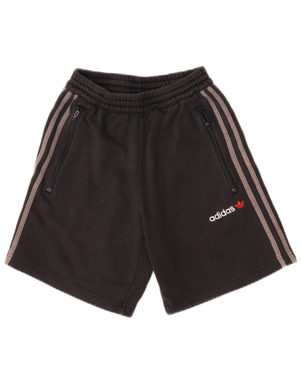 Shorts esportivos masculinos Adidas 7-8 anos XS preto algodão