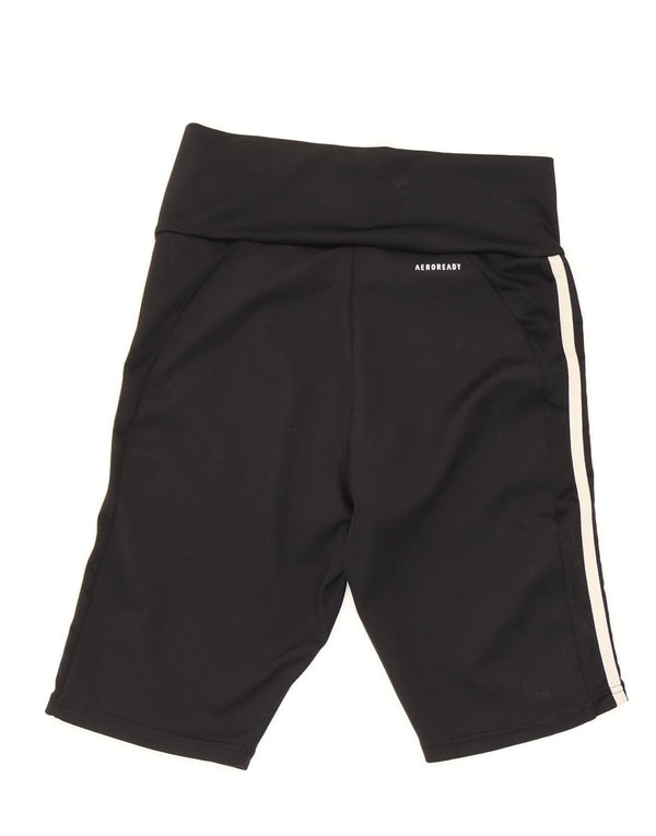 Adidas Womens Aeroready Sport Shorts UK 8/10 Pequeno Poliéster Preto