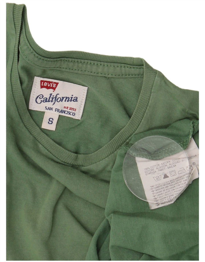 Camiseta masculina Levi's Top pequeno algodão verde