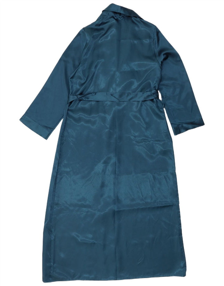 Vestido maxi feminino Marks & Spencer Robe Maxi Reino Unido 8/10 pequeno azul poliéster