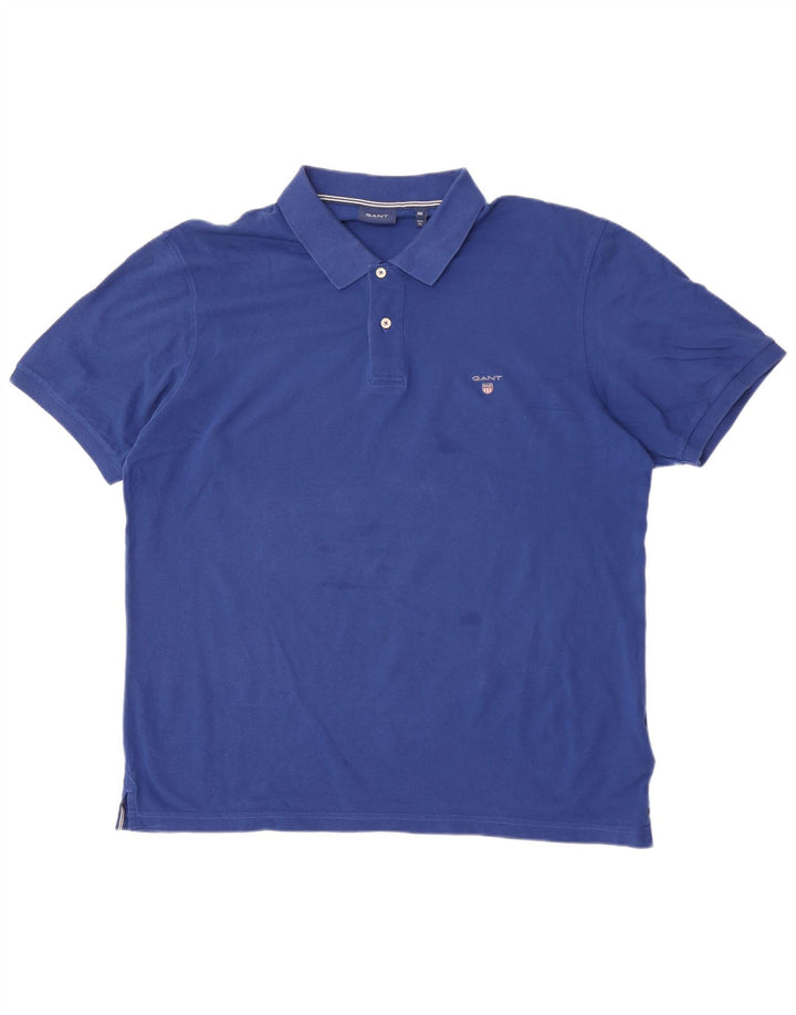 Camisa pólo masculina Gant 2XL algodão azul