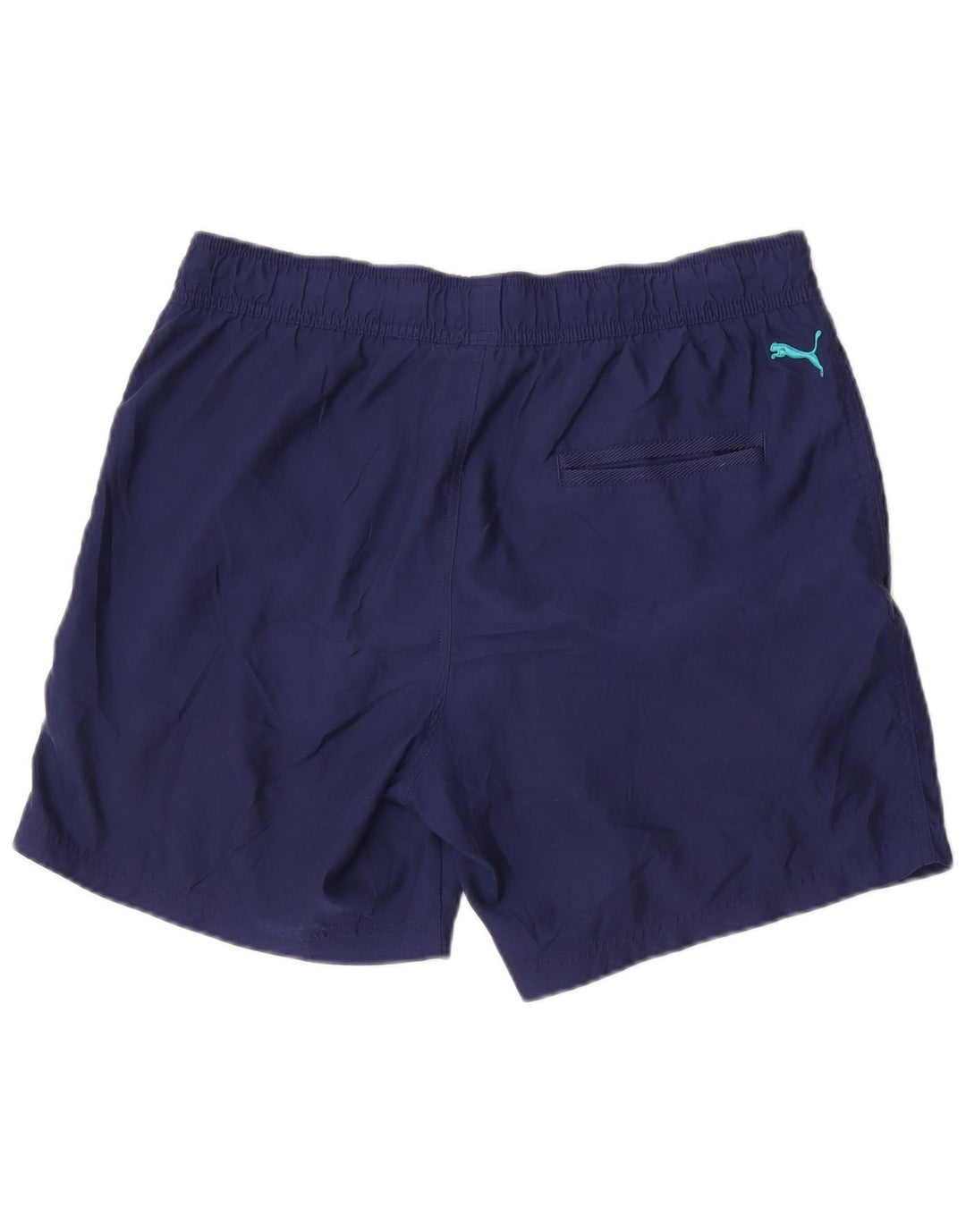 Shorts esportivos masculinos Puma Graphic grandes poliéster azul marinho